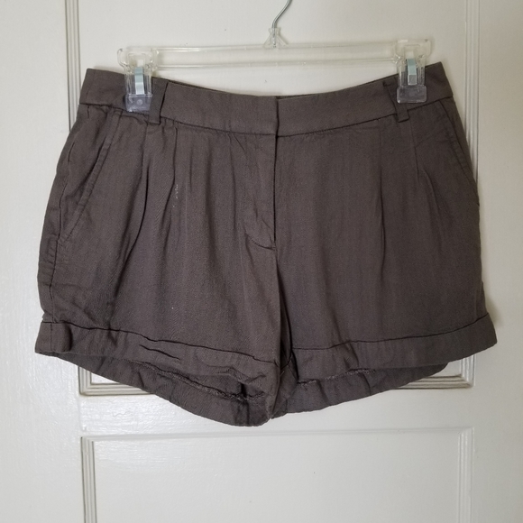 J. Crew Factory Pants - 3/$20 J CREW FACTORY brown cuffed hem pleated shorts